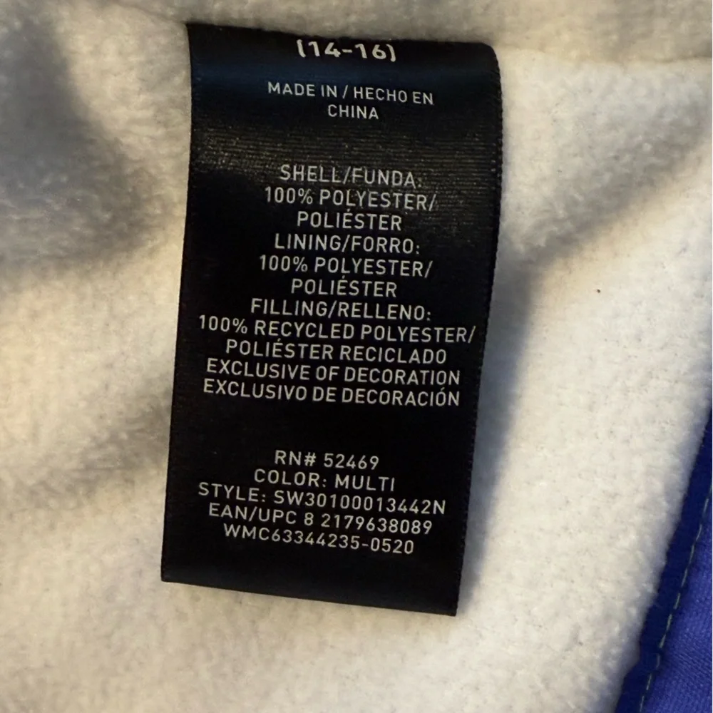 SWISS TECH 3in1 system jacket size XL (14/16) in color block design